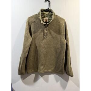 Mens Red Head Sweater Size Medium Green